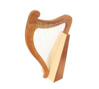 NICCOO Lyre Harp 19 Strings Mahogany Lyre Instrument for Beginners with Nylon Strings, Wooden Irish Harp Portable Musical Instrument, Natural Finish