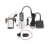 NICCOO Universal Electric Exhaust Valve 2.5 inch Adjustable Exhaust Cutout Valve Muffler Stainless Steel Downpipe System with Remote Control