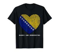 Nice Bosnia and Herzegovina Hearth Graphic T-Shirt