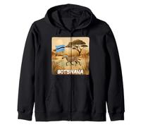 Nice Botswana View with Animal and Nature Costume Zip Hoodie