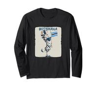 Nice Botswana Zebra Animal Costume for Flag Lovers Long Sleeve T-Shirt