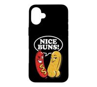 Nice Buns! - Funny Hot Dog Lover Food Glizzy Meme Hot Dogs Case for iPhone 16 Plus