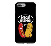 Nice Buns! - Funny Hot Dog Lover Food Glizzy Meme Hot Dogs Case for iPhone 7 Plus/8 Plus