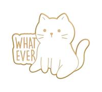 Nice But Psycho Enamel Pin No More Drama - Is It Friday Still Stu?" Brooch For Collar Fun Quotes, Normal, Non-precious metal