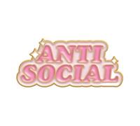 Nice But Psycho Enamel Pin No More Drama - Is It Friday Still Stu?" Brooch For Collar Fun Quotes, Normal, Non-precious metal