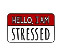 Nice But Psycho Enamel Pin No More Drama - Is It Friday Still Stu?" Brooch For Collar Fun Quotes, Normal, Non-precious metal