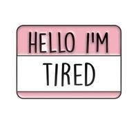 Nice But Psycho Enamel Pin No More Drama - Is It Friday Still Stu?" Brooch For Collar Fun Quotes, Normal, Non-precious metal