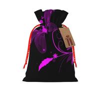 Nice Butterfly Print Drawstring Bags Burlap Gifts Bag With Drawstring Gift Bags For Wedding/Party/Festival/Storage