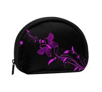Nice Butterfly Print Portable Mini Storage Bag Shell Shaped Wallet Small Coin Wallet Shell Storage Bag