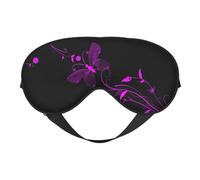 Nice Butterfly Print Satin Sleep Mask & Eye Mask | Deep Dream Sleep Masks for Women & Men | Soft Sleeping Eye Mask to Nourish Skin