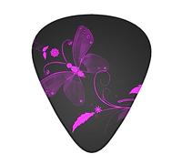 Nice Butterfly Printed Guitar Picks Personalized Guitar Plectrums 12 Pcs For Acoustic Guitar Electric Guitar And Bass Bulk Guitar Pick One Size