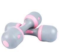 Nice C Dumbbell, Hand Weights, Dumbbell Women Adjustment, 5-in-1 Weight Options, Non-Slip Neoprene Hand, All-purpose, Home, Gym, Office (5kg, Pink Pair)