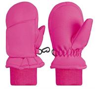 N'Ice Caps Kids Toddler Baby Easy-On Wrap Waterproof Thinsulate Winter Mittens, Fuchsia 2, 1-2 Years