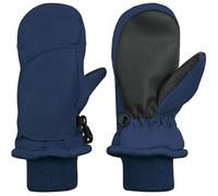 N'Ice Caps Kids Waterproof Snow Mittens Cold Weather Thinsulate Insulated, Navy Black, 1-2 Years