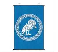 Nice Captain Ancient Roman Period Cultural Symbol Scroll Poster Empire Banner Wall Art Home Decor 75x50cm (Athens)
