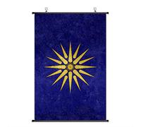 Nice Captain Ancient Roman Period Cultural Symbol Scroll Poster Empire Banner Wall Art Home Decor 75x50cm (Macedon)