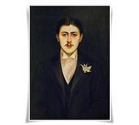 Nice Captain Great Writer Portrait Poster Literary Giants A3 Prints Wall Art Home Decor (Marcel Proust)