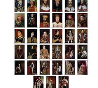 Nice Captain King of Great Britain Portraits Poster (38 Pieces Set) Fabric Material Print Home Art Decor
