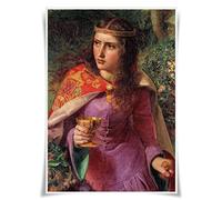 Nice Captain Portrait of 99 Great Kings, Queens and Rulers of the World Poster Fabric Material Print Fine Art Decor (Eleanor of Aquitaine)