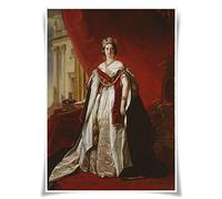 Nice Captain Portraits of Kings of England Poster Fabric Prints A3 Size Wall Art Home Decor (#37 Queen Victoria)