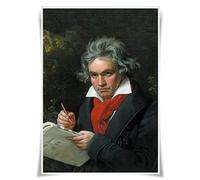 Nice Captain Portraits of Top 10 Musicians A3 Poster World Famous Musicians Print Home Decor (Ludwig van Beethoven)