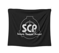 Nice Captain SCP Foundation Tapestry Poster Emblem Banner Wall Hangings Wall Art 100cm x 125cm (#03)