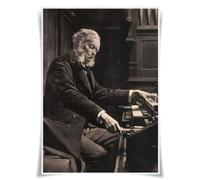 Nice Captain Top 100 Classical Composers Portrait Poster Musician A3 Prints Wall Art Decor (100 Cesar Franck)