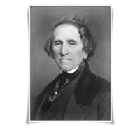 Nice Captain Top 100 Classical Composers Portrait Poster Musician A3 Prints Wall Art Decor (68 Giacomo Meyerbeer)