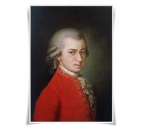 Nice Captain Top 50 Classical Composers Portrait Poster Musician A3 Prints Wall Art Decor (01 Wolfgang Amadeus Mozart)
