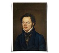 Nice Captain Top 50 Classical Composers Portrait Poster Musician A3 Prints Wall Art Decor (16 Franz Schubert)