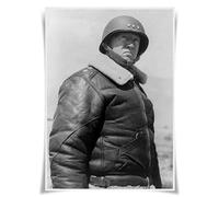 Nice Captain World War II Famous Commander Portrait A3 Poster Print Wall Art Home Decor (George Patton)