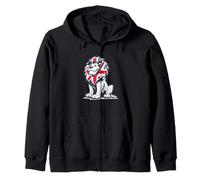 Nice Cartoon Lion for United Kingdom Lovers Zip Hoodie