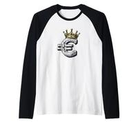 Nice Cash King Costume for Euro and Dollar Lovers Raglan Baseball Tee