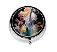 Nice Cello This Small, Round, Three-Compartment Travel Pill Box is Perfect for Storing Daily medications, Vitamins, and on-The-go.