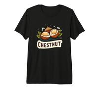 Nice Chestnut Emblem Costume for Fall Nuts Lovers Premium T-Shirt
