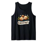 Nice Chestnut Emblem Costume for Fall Nuts Lovers Tank Top
