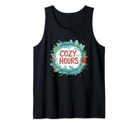Nice Christmas Wreath with Cozy Elf Hours for Festive Days Tank Top