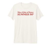 Nice Cote d Azur Summer 90s French Riviera Retro Vacation Premium T-Shirt