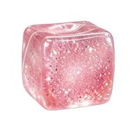 Nice Cubes, Fidget Sensory Cube Toy, Glow In The Dark TPR Squeeze Cube, Soft Stress Relief Play Cube, Portable Hand Toy for Kids Daily Entertainment