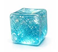 Nice Cubes, Fidget Sensory Cube Toy, Glow In The Dark TPR Squeeze Cube, Soft Stress Relief Play Cube, Portable Hand Toy for Kids Daily Entertainment