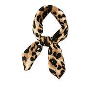 Nice Design Women's Autumn Winter Silk Scarf Leopard Print Multi-Purpose Small Square Scarf Short Tie Hair Headscarf Neckerchief for Girls Women Birthday x 1 Piece