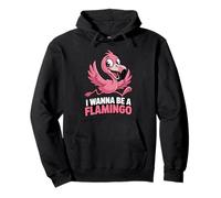 Nice Elegant Bird Bold Fun Awesome Retro Colorful Flamingo Pullover Hoodie