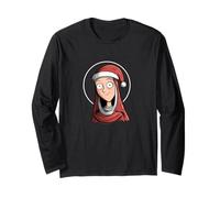 Nice Festive Mary of Nazareth in Xmas Look for Believer Long Sleeve T-Shirt