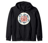 Nice Find your Joy Statement Zip Hoodie