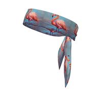 Nice Flamingo Sweat-Absorbing Sports Headband, Unisex Sports Headband, Suitable for Outdoor Travel and Various Sports.