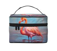 Nice flamingo Women's Large Capacity Makeup Bag, Portable Travel Makeup Bag, (9x6.5x6.2 inches) Girls Large Makeup Bag Storage Bag