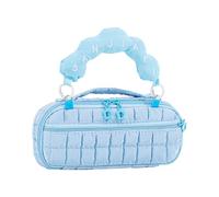 Nice Fog Shaped Pen Planner Portable Handle Large Capacity Compartment for Writing Supplies School Foundations Cute Cloud Design Pencil Pouch, Blue