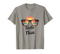 Nice France Hello Nice France Travel Vacation T-Shirt