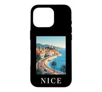 Nice France Town French Riviera Coastal Retro Travel Case for iPhone 16 Pro