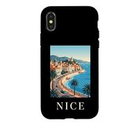 Nice France Town French Riviera Coastal Retro Travel Case for iPhone X/XS